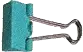 blue clip glittered