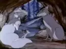 Blue fox family