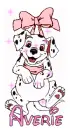 Dalmation Wth Sparkles and Name