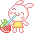 bunning drinking strawberry
