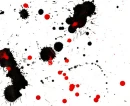 Black and Red Splatter