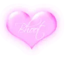 Bhoot in a pink blinking heart