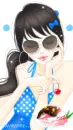 girl in blue