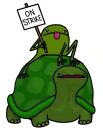 frog on strike