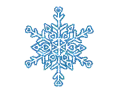 blue snowflake