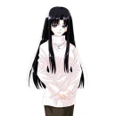 long black hair