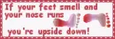 If Your Feet Smell And Your Nose Runs...