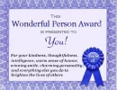 Wonderful Person Award