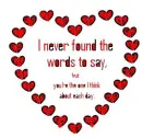You're the one I think about