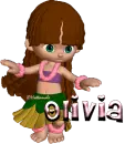 Olivia w/hula girl
