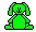 lime green bunny