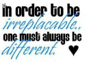 to be diffrent