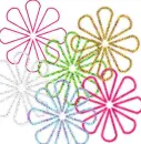 glitter flowers