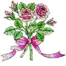 glittery flower