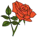 glittery flower