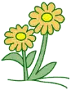 glittery flower