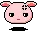 unhappy pink bunny