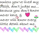 Don't Judge ME