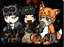 Baby Gaara, Sasuke, Naruto in costumes