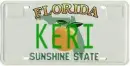 keri, florida, license plate