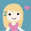 Blonde girl in love