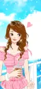 girl in pink