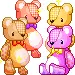 colorful bears