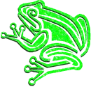glitter frog