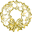 gold glitter garland