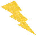 yellow glitter lightning