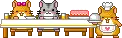 we're having dinner