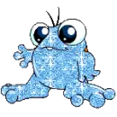 Glitter frog