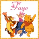 Pooh And Friends with the name Faye