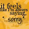 it feels that