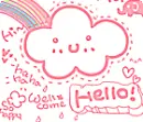kawaii hello cloud