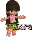 Kiara w/hula girl