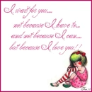 i wait for you