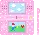 glittery pink ds