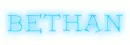 blue glowing Bethan