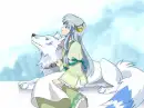 girl and wolf