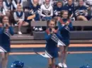 Girl cheering