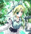 happy green girl