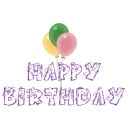 happy birthday balloons