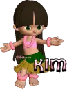 Kim w/hula girl