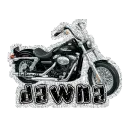 Dawna w/Harley Davison