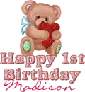Happy 1st Birthday Madison
