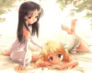anime twins girl