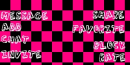 pink/black checkered
