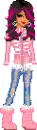 pink winter girl