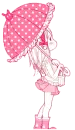 pink umbrella